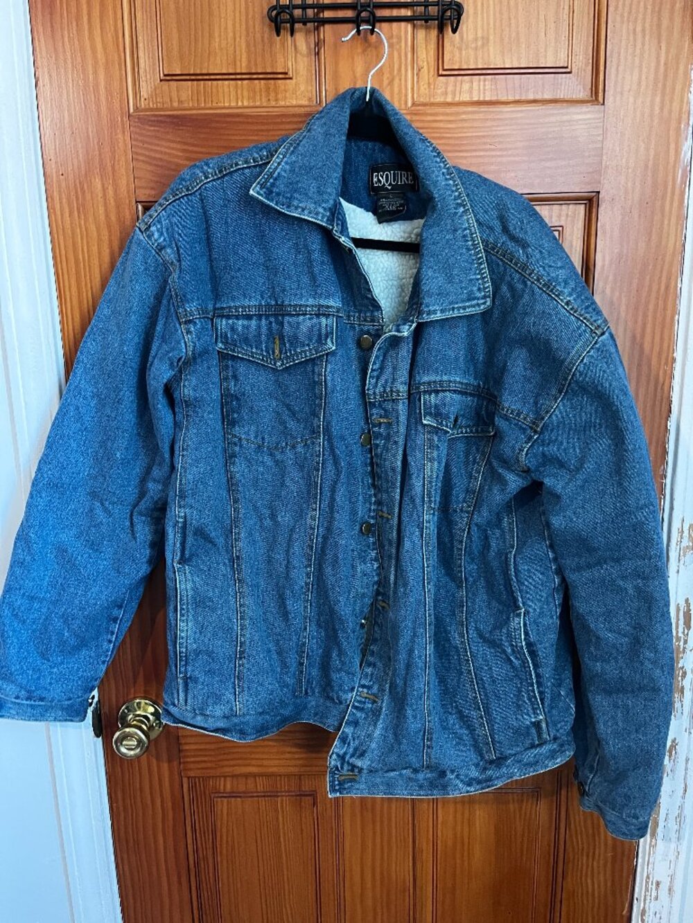 ESQUIRE Thermal Lined Blue Denim Jean Jacket